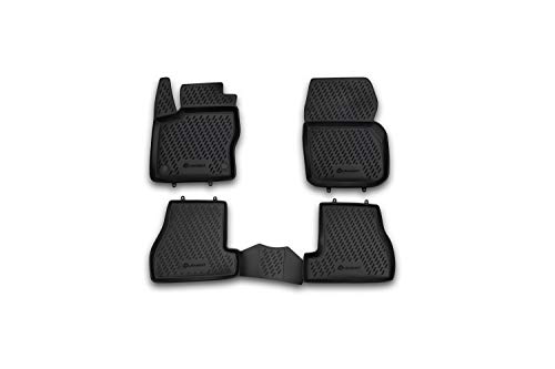 Element EXP.CARFRD0001h dopasowane dywaniki samochodowe premium antypoślizgowe gumowe - Ford Focus 3 - rok: 11-15, czarne
