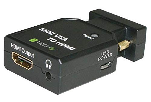 Techly Przełącznik Konwerter adapter VGA + 3,5mm audio na HDMI M/F 026517