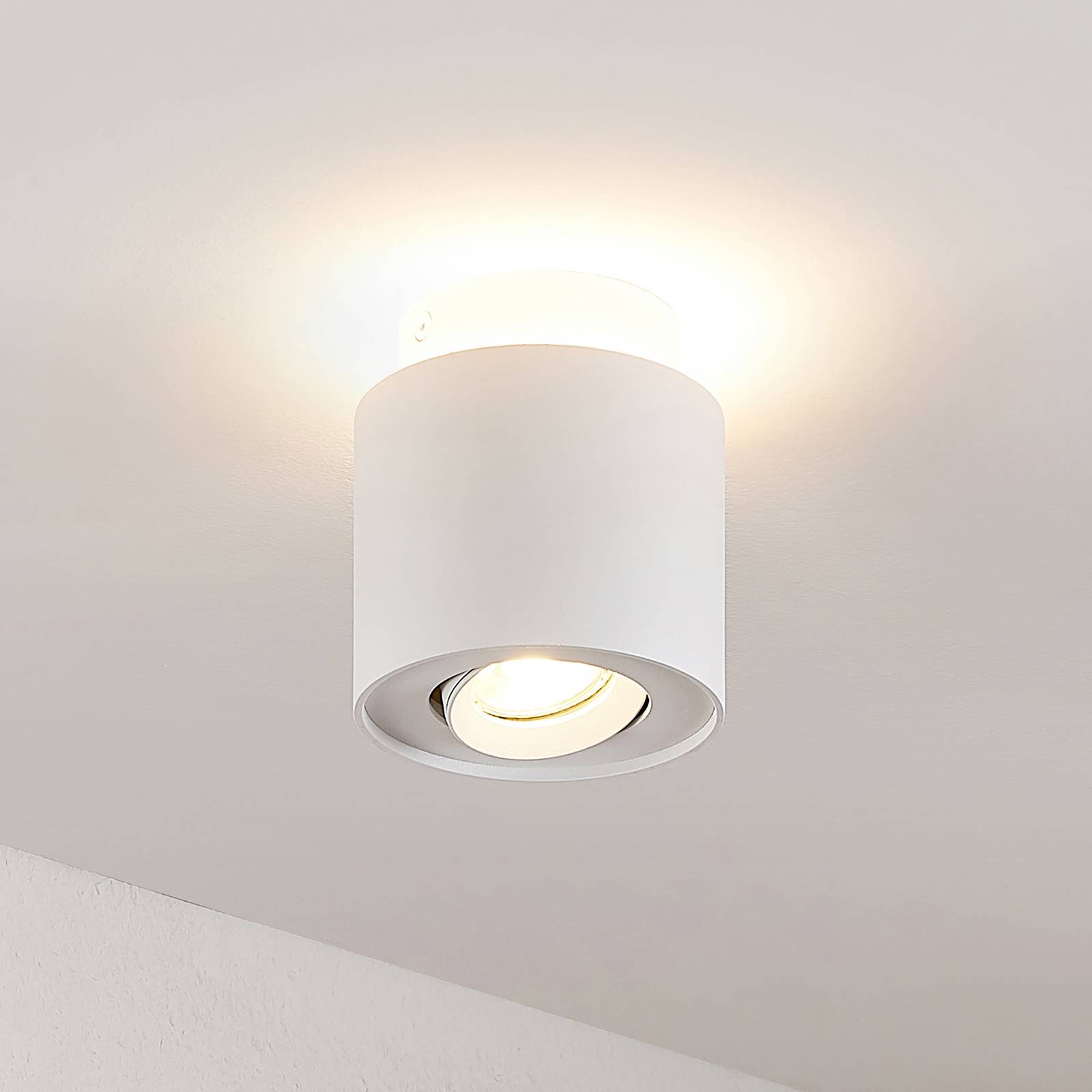 Arcchio Walisa lampa sufitowa LED, okrągła, biała