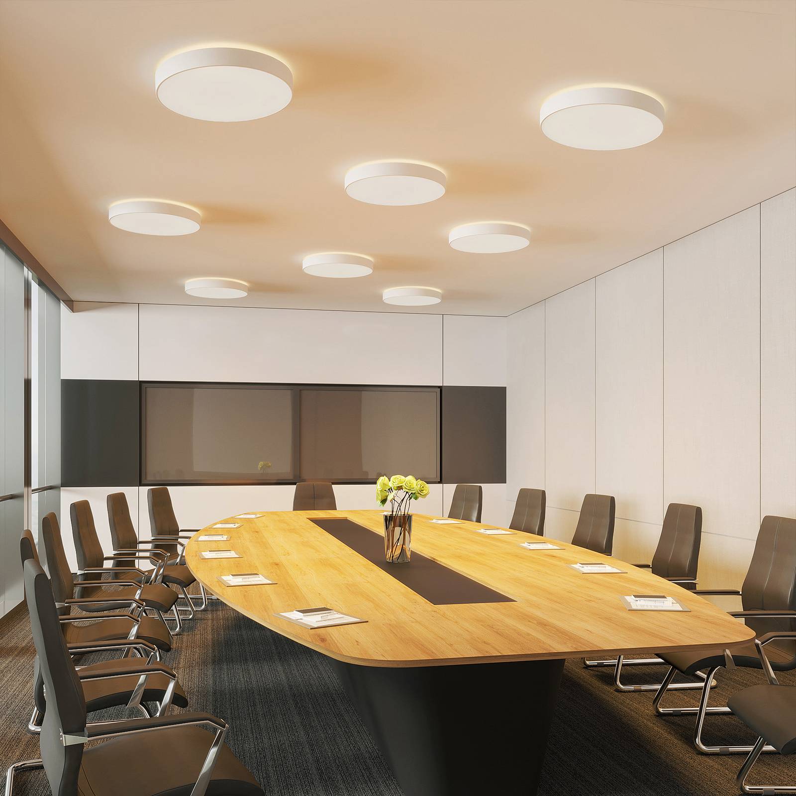 Arcchio Vanida lampa sufitowa LED, biała, 60 cm