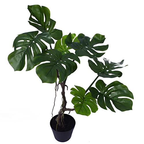 Leaf LEAF-7542 sztuczna skręcona roślina łodygowa, winorośl Monstera, 59 cm