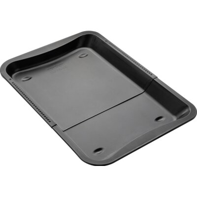 Zenker 6538 blacha do pieczenia kuchenek rozsuwane 345 520 X 330 X 30 MM, czarne, metaliczne 6538