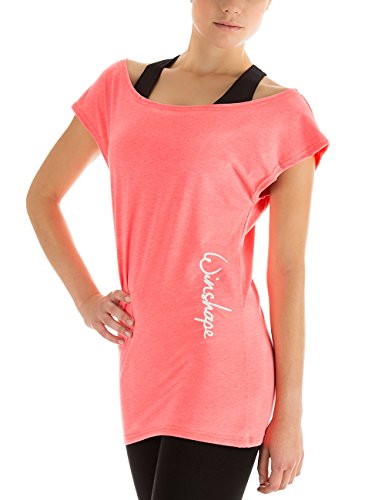 Winshape WTR12 koszulka damska, do tańca i zajęć sportowych, różowy, M WTR12-NEON-CORAL-M