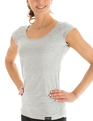 WINSHAPE Winshape Damska koszulka z krótkim rękawem WTR4 Fitness czas wolny joga pilates szary-melanż S WTR4-GREY-MELANGE-S_Grey Melange_S