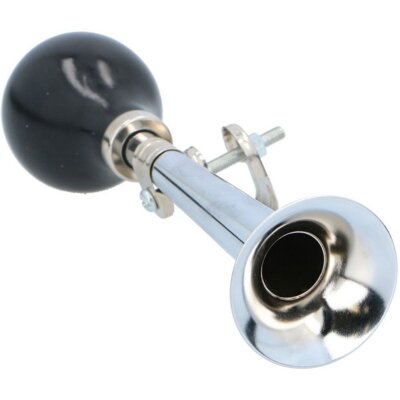 Trąbka Klakson Rowerowy Chrom 21cm