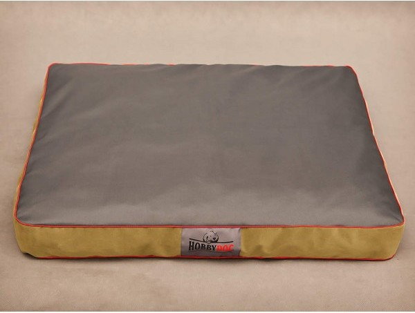 Hobbydog M Materac Premium - Popiel sztruks i Popiel skaj M MPR