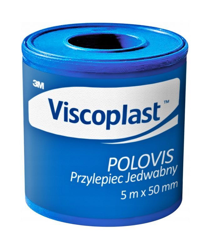 Zdjęcia - Pozostałe do medycyny Plaster Viscoplast Polovis Jedwabny 5 m x 50 mm, 1 sztuka