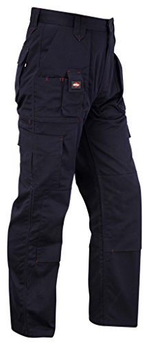 Lee Cooper Lee Cooper Odzież robocza męskie wiele kieszeni łatwa pielęgnacja wytrzymałe ochraniacze na kolana kieszenie bezpieczeństwo praca bojówki spodnie, granatowe, rozmiar 30 W/33 L (długość) LCPNT241