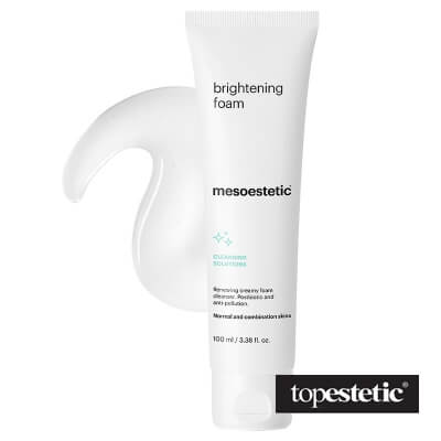 Mesoestetic Mesoestetic Brightening Foam Kremowa pianka myjąca z kwasami AHA do skóry normalnej i mieszanej 100 ml