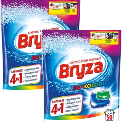 Bryza Kapsułki do prania 4 w1 Color 100 szt