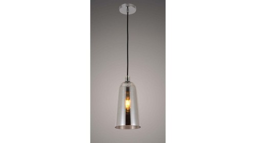 Lumina Deco Deco NOWOCZESNA LAMPA WISZĄCA SZKLANA SZARA NORDICA LDP 6814-1 (GR)