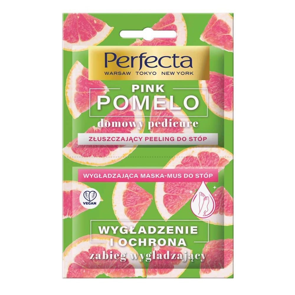 Perfecta Peeling + maska do stóp PINK POMELO zabieg wygładzający 010214716