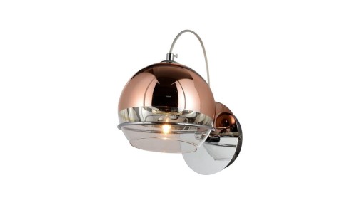 Lumina Deco VERONI Lampa wisząca 30 cm chrom , złoty , różowe złote VERONI