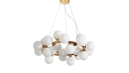 Lumina Deco Deco NOWOCZESNA LAMPA WISZĄCA MOSIĘŻNA MARSIADA W25 LDP 6033-25 (MD)