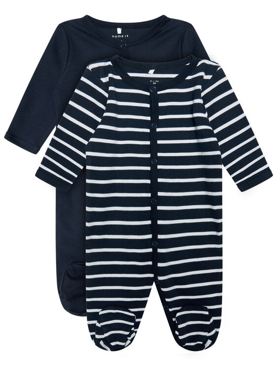NAME IT Komplet 2 par śpiochów Nightsuit 13183449 Granatowy Regular Fit