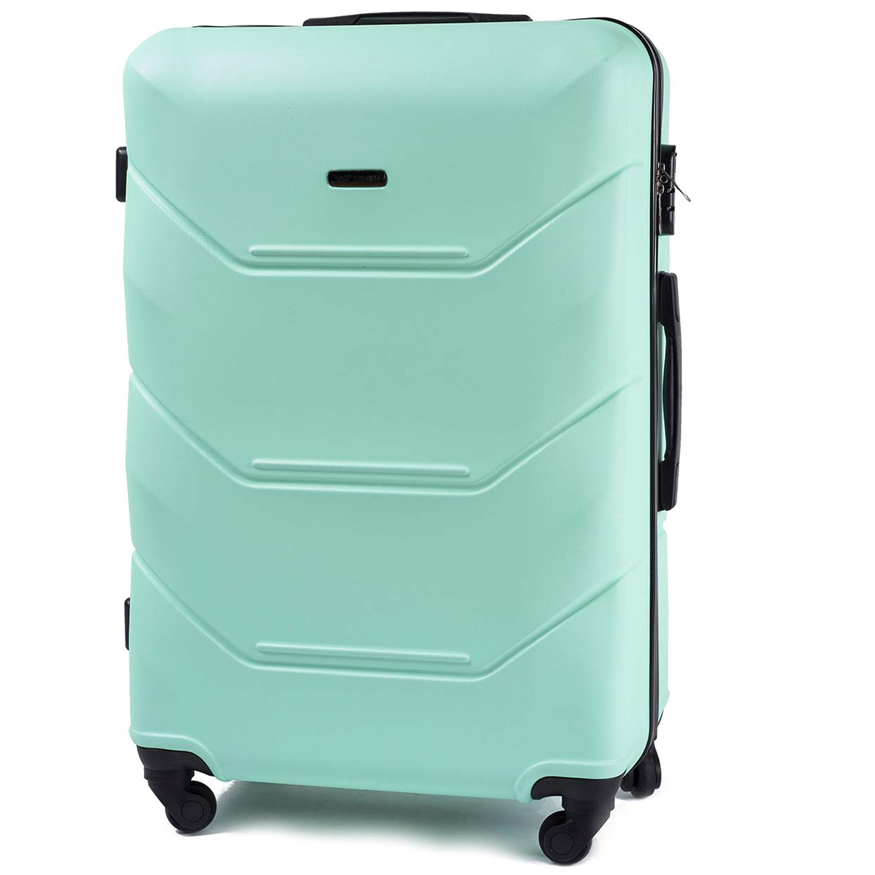 Duża walizka 88L twarda 147 L zielony