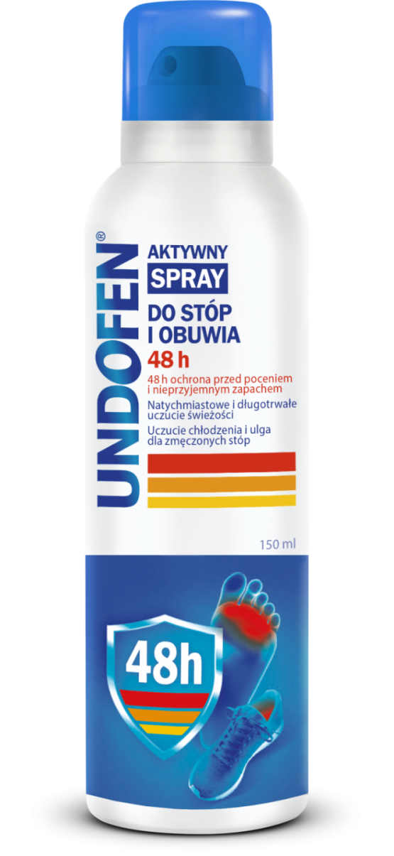 UNDOFEN AKTYWNY SPRAY 48h do stóp i obuwia 150 ml