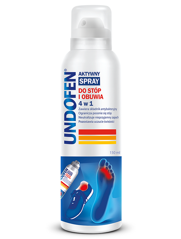Omega Pharma POLAND SP Z OO UNDOFEN Aktywny spray do stóp i obuwia 4w1 150 ml 7056933