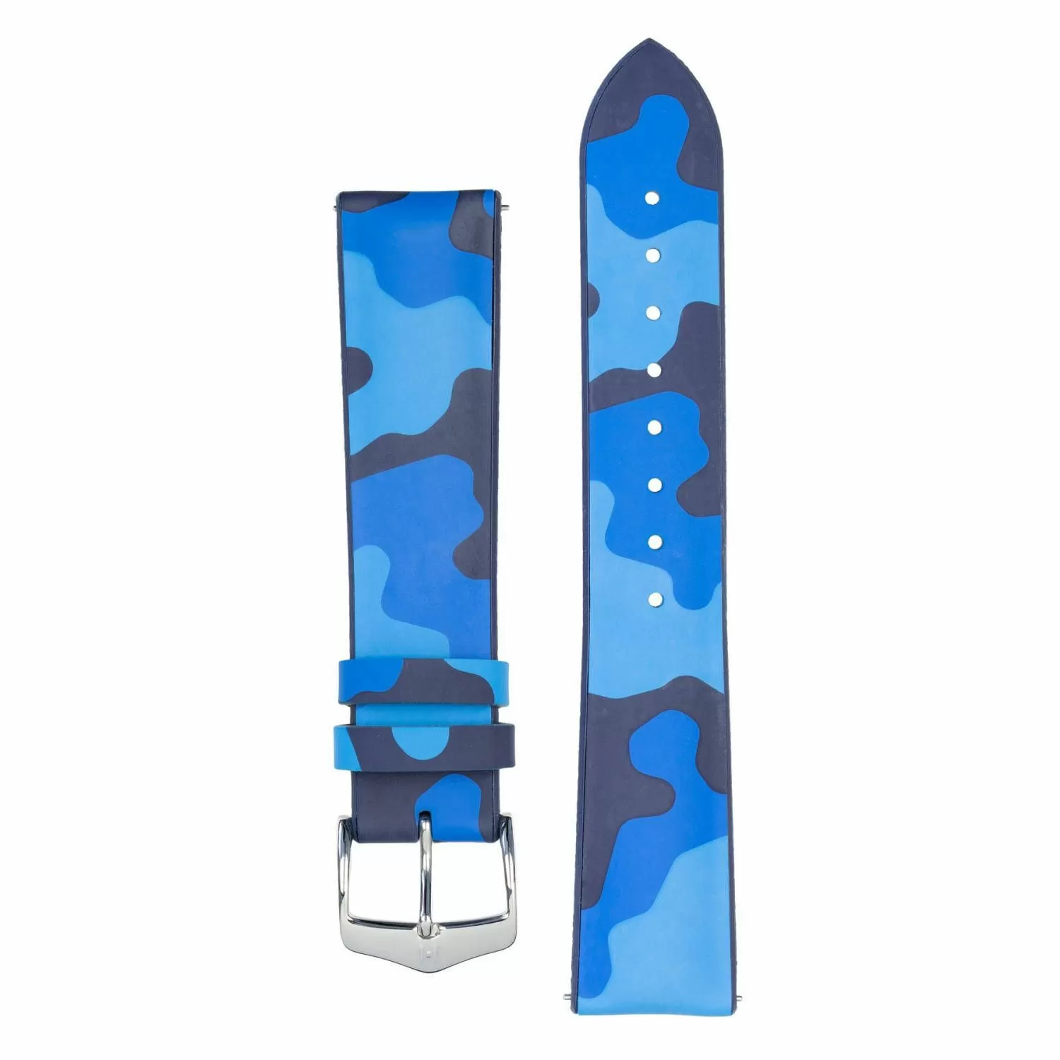 Niebieskie moro pasek skórzany 22 mm HIRSCH John 0928088080-2-22 (L) RATY | GRATIS WYSYŁKA | GRATIS ZWROT DO  1 ROKU | 100% ORYGINAŁ!!