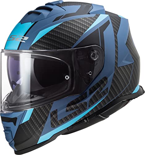 Kaski motocyklowe LS2 FF800 STORM RACER MATT BLUE, czarny/niebieski, XS