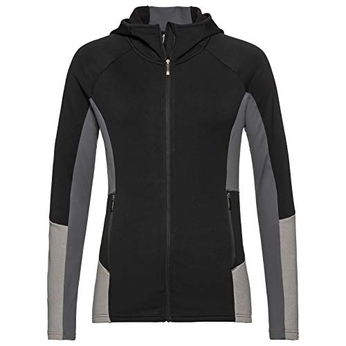 HEAD Damska bluza Madelyn FZ Midlayer, czarna/antracytowa, M