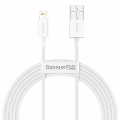 Baseus Kabel USB do Lightning Superior Series, 2.4A, 2m (biały)
