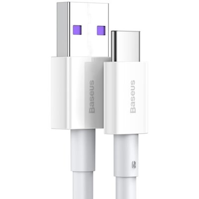 Baseus Kabel USB do USB-C Superior Series, 66W, 1m (biały)