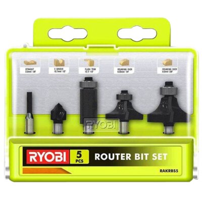 RYOBI ONE PLUS Zestaw frezów 5 elementów