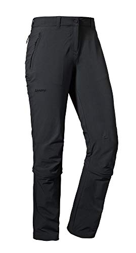 Spodnie damskie - Schöffel Engadin1 damskie spodnie z zamkiem błyskawicznym spodnie damskie Czarny 50 12640 - grafika 1