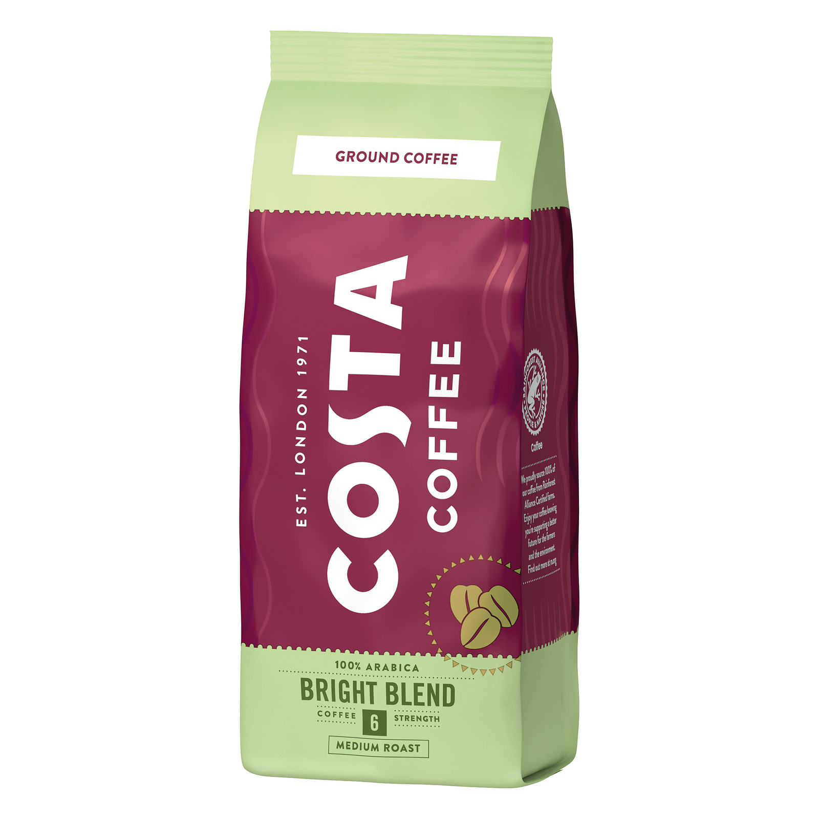 COSTA COFFEE ZESTAW kaw mielonych Costa Coffee 4x200g 5012547001698