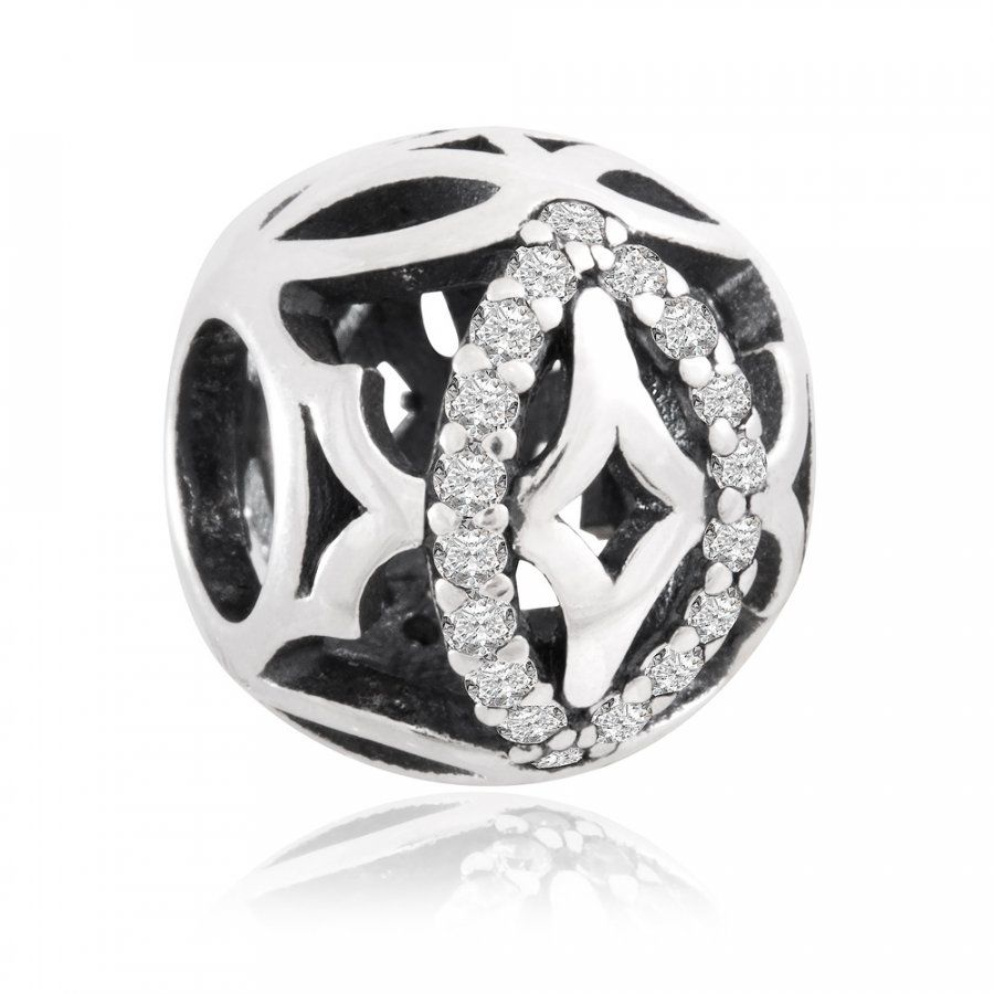 Murrano Charms Koralik Srebrny OKO WIEDŹMINA SR-040