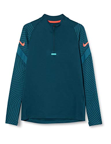 Nike chłopięcy B Nk Dry Strke Dril Top Ng Raglanowy rękaw T-shirt z długim rękawem Valerian Blue/Valerian Blue/Industrial Blue/(Laser Crimson) XL