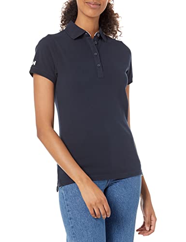 Helly Hansen T-shirt damski Crew Pique 2 Polo, granatowy, L, 53055