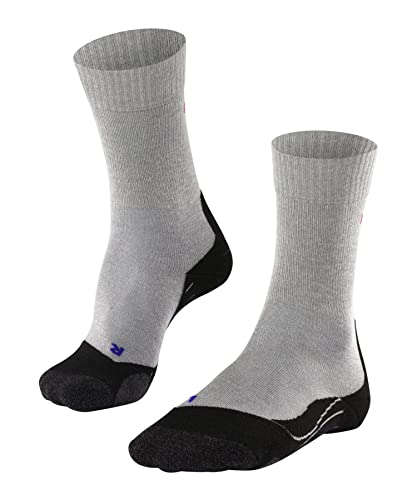 FALKE Mężczyźni Skarpety do wędrówek TK2 Explore Cool M SO Oddychający I Szybkoschnący przeciw pęcherzom grube 1 Para, Szary (Light Grey 3403), 39-41