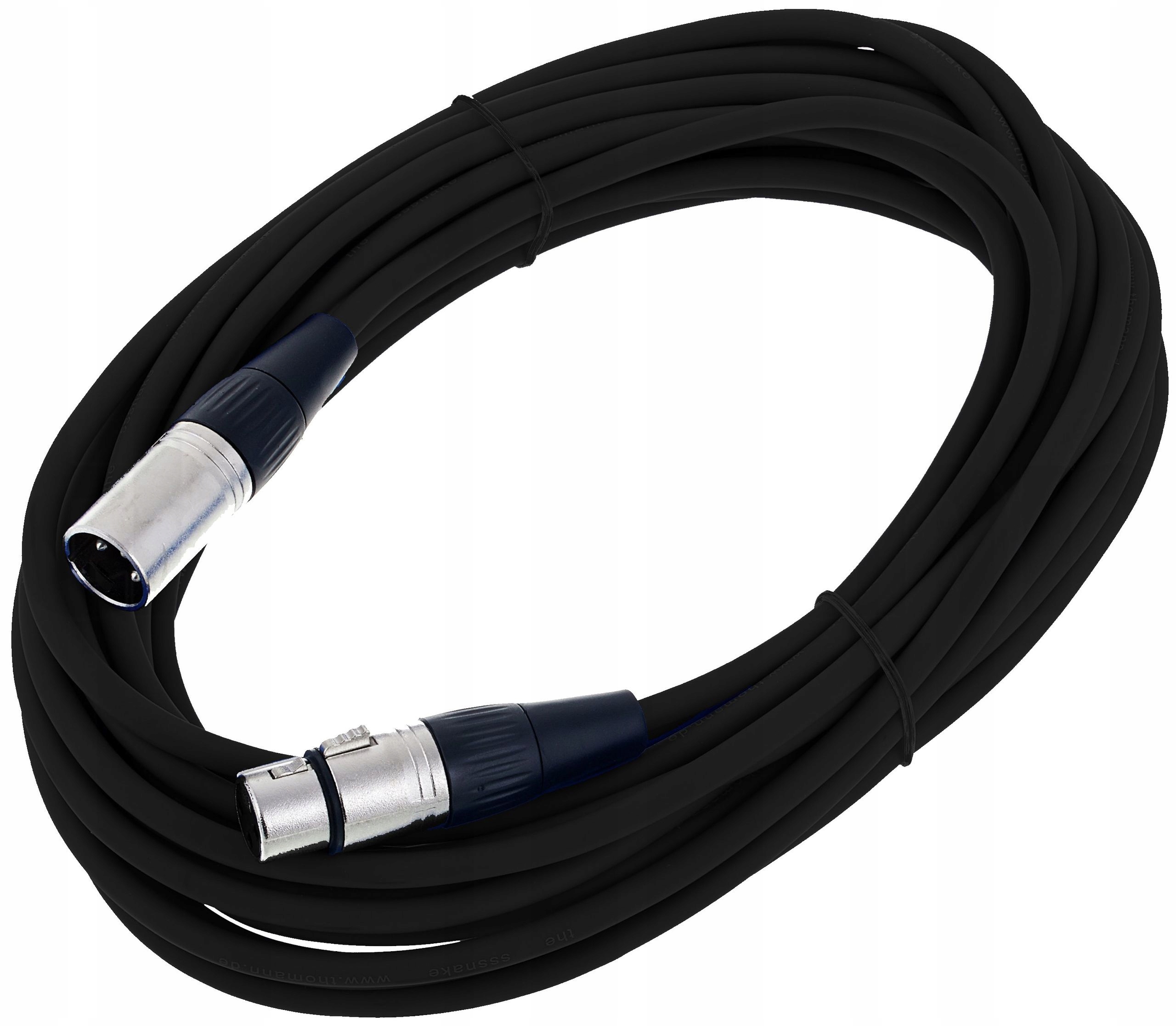 Kabel przewód mikrofonowy XLR XLR 10 m czarny The sssnake