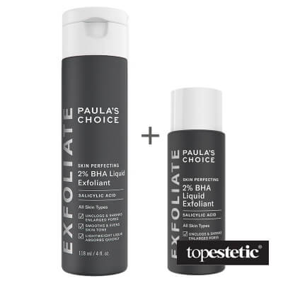 Paulas Choice Paulas Choice Skin Perfecting 2% BHA Liquid + Skin Perfecting 2% BHA Liquid ZESTAW Płyn złuszczający z 2% kwasem salicylowym 118 ml + Płyn złuszczający z 2% kwasem salicylowym 30 ml
