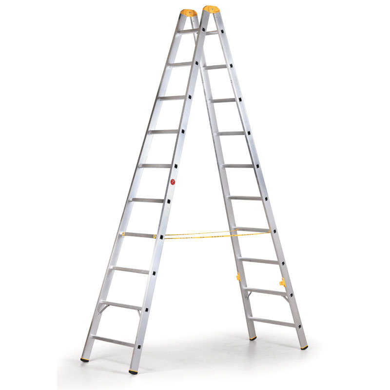 ALVE Aluminiowa drabina FORTE, 2 x 10 szczebli, wysokość 2,83 m 558024