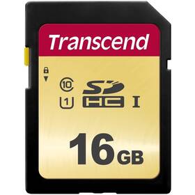 Karta pamięci Transcend 500S SDHC 16GB UHS-I U1 (Class 10) (95R/60W) (TS16GSDC500S)