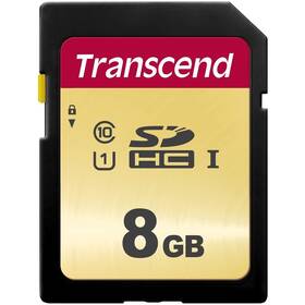 Karta pamięci Transcend 500S SDHC 8GB UHS-I U1 (Class 10) (95R/60W) (TS8GSDC500S)