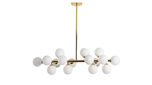 Lumina Deco Deco NOWOCZESNA LAMPA WISZĄCA ZŁOTA PETRICA W16 LDP 6033-16 (GD)