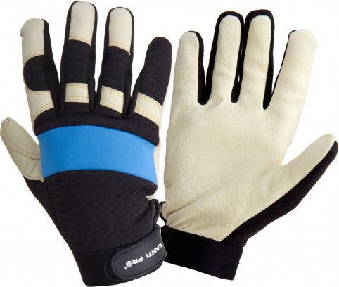 Lahti Pro L280409K Rękawice warsztatowe ze skóry, karta,