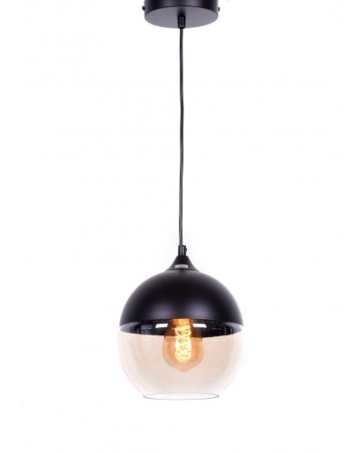 Lumina Deco Deco LAMPA WISZĄCA LOFT INDUSTRIALNA CZARNA ALBION