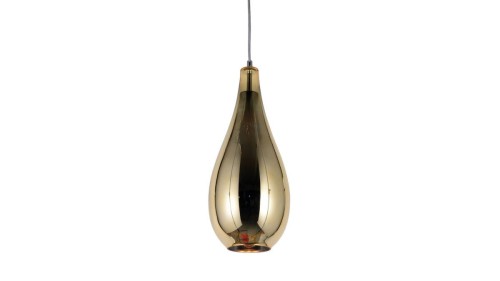 Lumina Deco Deco NOWOCZESNA LAMPA WISZĄCA SZKLANA ZŁOTA LAURIS LDP 6843-1 (GD)