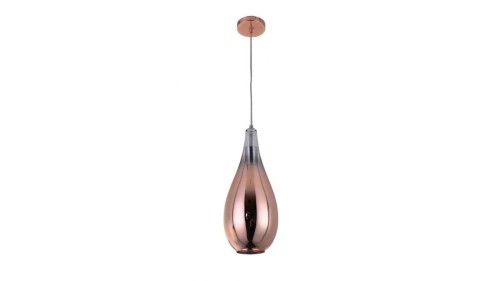Lumina Deco Deco NOWOCZESNA LAMPA WISZĄCA SZKLANA RÓŻOWO-ZŁOTA LAURIS DECO LDP 6843-1 (R.GD)