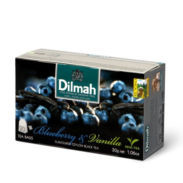 Dilmah Czarna porzeczka i wanilia czarna herbata Ceylon 20 torebek 30 g 9312631142068