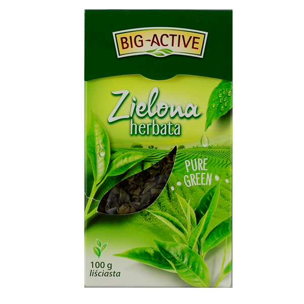 Big-Active Big-Active Zielona herbata Pure Green liściasta 100 g