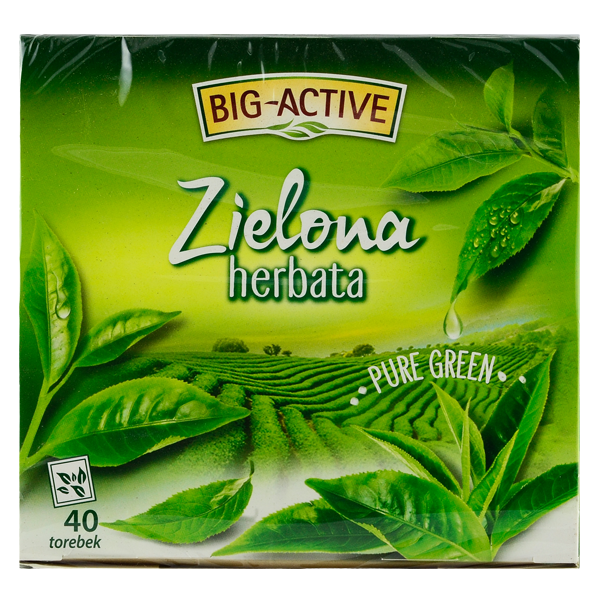 Big-Active Big-Active Zielona herbata Pure Green 72 g (40 x 1,8 g)