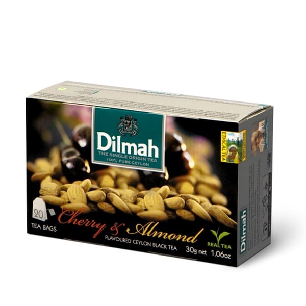 Dilmah Herbata czarna z aromatem wiśni i migdałów 20 torebek