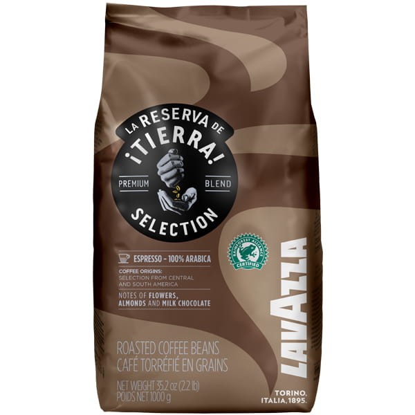 Lavazza Włoska kawa naturalna ziarnista, import Tierra, 1kg