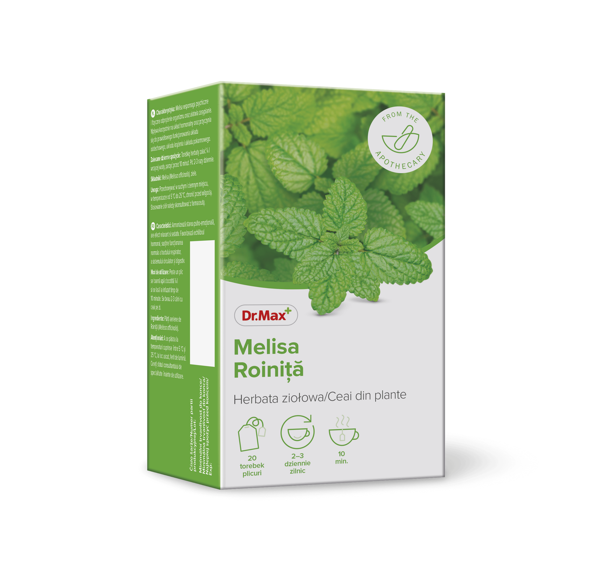 Melisa Dr.Max, herbata ziołowa, 20 saszetek |Darmowa dostawa od 199,99 zł !!! 3704541